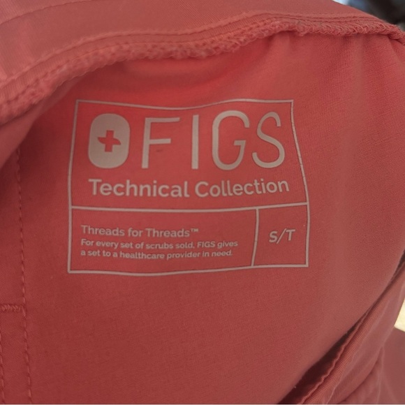 NWOT Figs Salmon Pink Technical Collection Joggers Small Pink - Picture 4 of 4